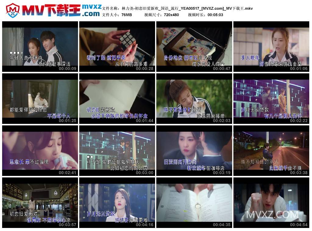 林力尧-初恋旧爱新欢_国语_流行_YEA00517